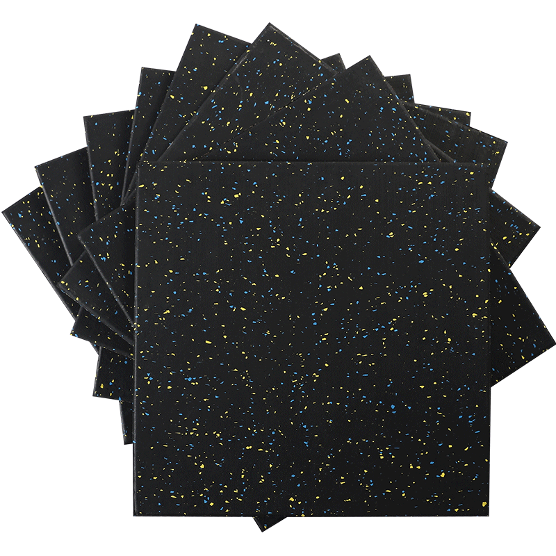 好博复合环保材质橡胶地垫运动地垫室内缓冲地板健身器材力量区专用拼接垫子（12块起拍）