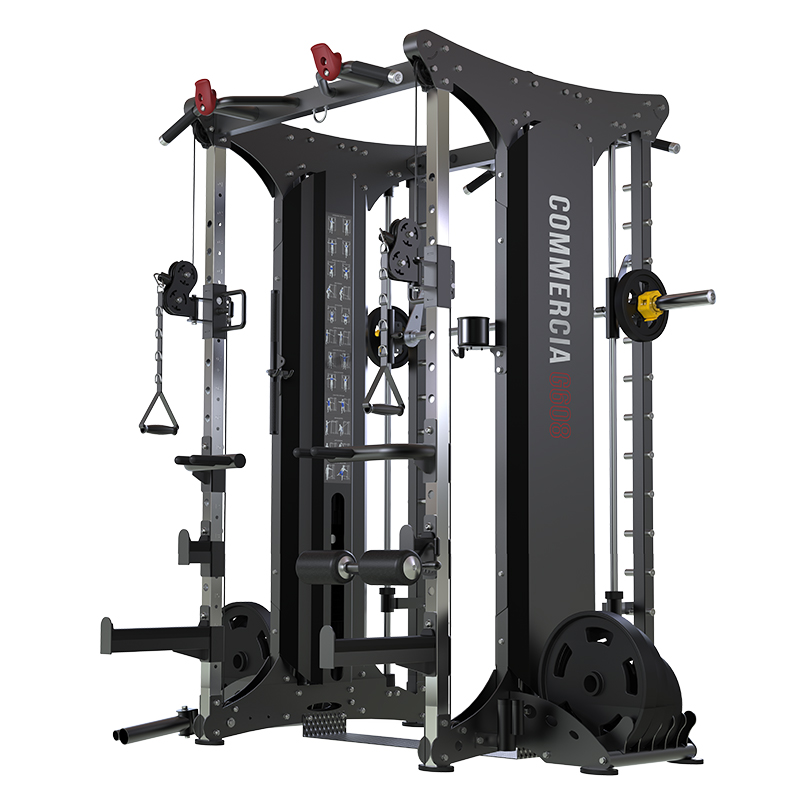 好博史密斯机G608综合训练器健身器材龙门架深蹲卧推杠铃架 G608升级版