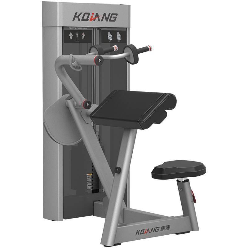 好博商用健身房坐姿三头肌前压训练器8008专用力量器械无氧健身器械