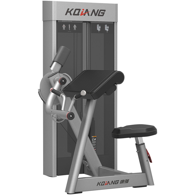 好博商用健身房坐姿二头肌弯举训练器8007专用力量器械无氧健身器械