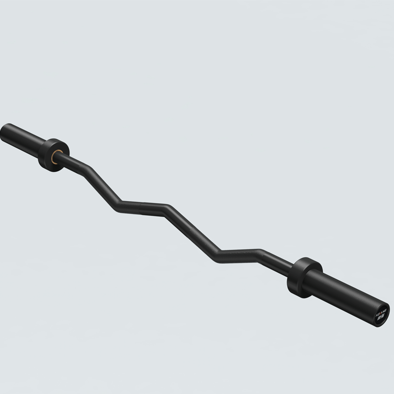 好博1.2M曲奥杆两铜套轴承重10KG举重杠铃杆卧推健身器材EBQ1.2