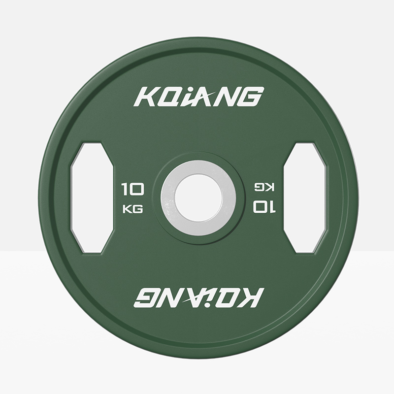 好博CPU彩色橡胶环保无味杠铃片举重力量举杠铃举重片 10kg